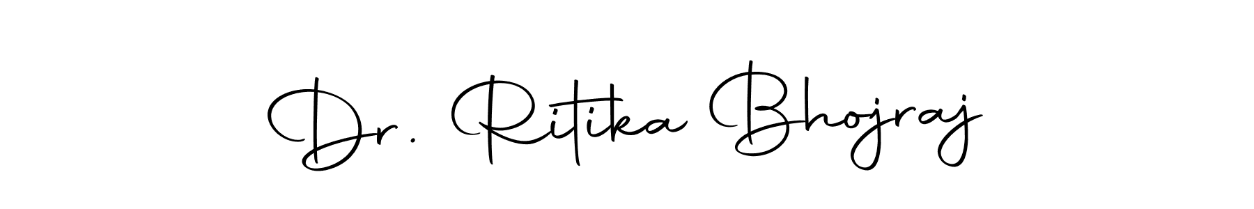 You can use this online signature creator to create a handwritten signature for the name Dr. Ritika Bhojraj. This is the best online autograph maker. Dr. Ritika Bhojraj signature style 10 images and pictures png