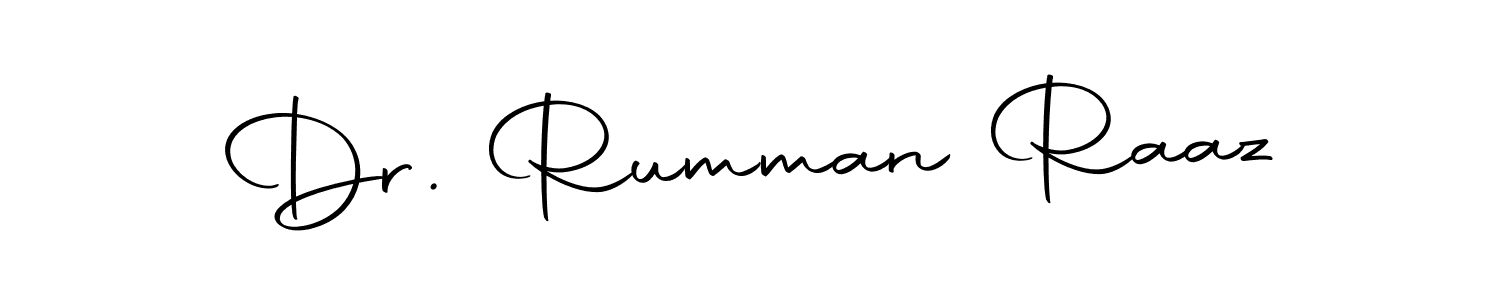 Here are the top 10 professional signature styles for the name Dr. Rumman Raaz. These are the best autograph styles you can use for your name. Dr. Rumman Raaz signature style 10 images and pictures png