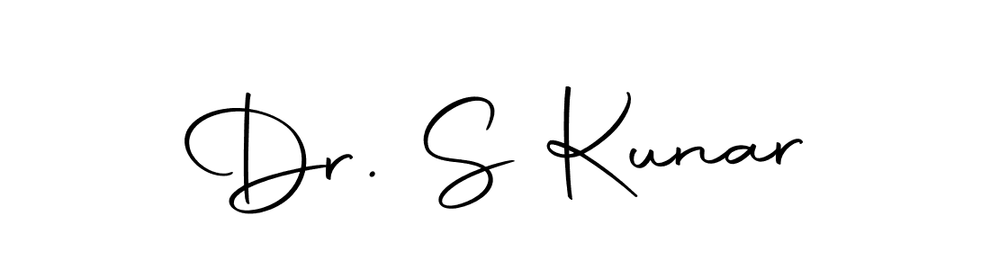 Similarly Autography-DOLnW is the best handwritten signature design. Signature creator online .You can use it as an online autograph creator for name Dr. S Kunar. Dr. S Kunar signature style 10 images and pictures png