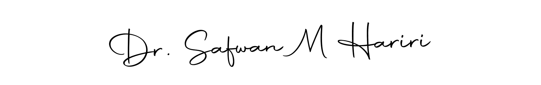 You should practise on your own different ways (Autography-DOLnW) to write your name (Dr. Safwan M Hariri) in signature. don't let someone else do it for you. Dr. Safwan M Hariri signature style 10 images and pictures png