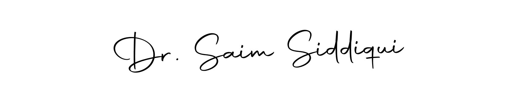 Make a short Dr. Saim Siddiqui signature style. Manage your documents anywhere anytime using Autography-DOLnW. Create and add eSignatures, submit forms, share and send files easily. Dr. Saim Siddiqui signature style 10 images and pictures png