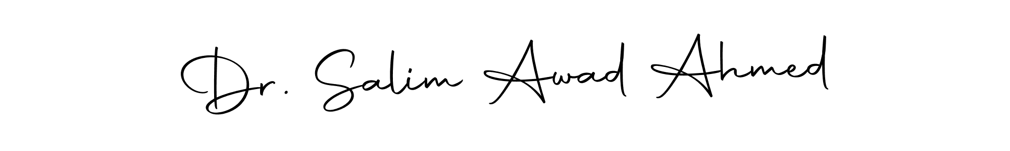 Also we have Dr. Salim Awad Ahmed name is the best signature style. Create professional handwritten signature collection using Autography-DOLnW autograph style. Dr. Salim Awad Ahmed signature style 10 images and pictures png