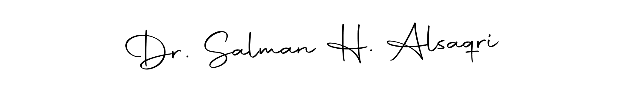 This is the best signature style for the Dr. Salman H. Alsaqri name. Also you like these signature font (Autography-DOLnW). Mix name signature. Dr. Salman H. Alsaqri signature style 10 images and pictures png