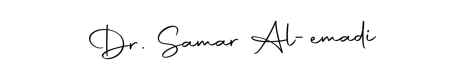 You can use this online signature creator to create a handwritten signature for the name Dr. Samar Al-emadi. This is the best online autograph maker. Dr. Samar Al-emadi signature style 10 images and pictures png