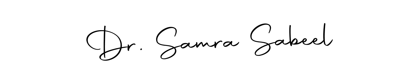 Autography-DOLnW is a professional signature style that is perfect for those who want to add a touch of class to their signature. It is also a great choice for those who want to make their signature more unique. Get Dr. Samra Sabeel name to fancy signature for free. Dr. Samra Sabeel signature style 10 images and pictures png