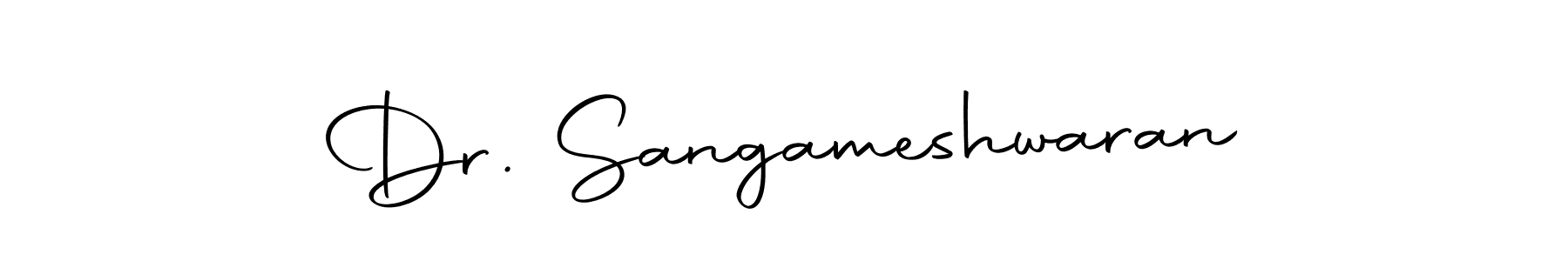 Use a signature maker to create a handwritten signature online. With this signature software, you can design (Autography-DOLnW) your own signature for name Dr. Sangameshwaran. Dr. Sangameshwaran signature style 10 images and pictures png
