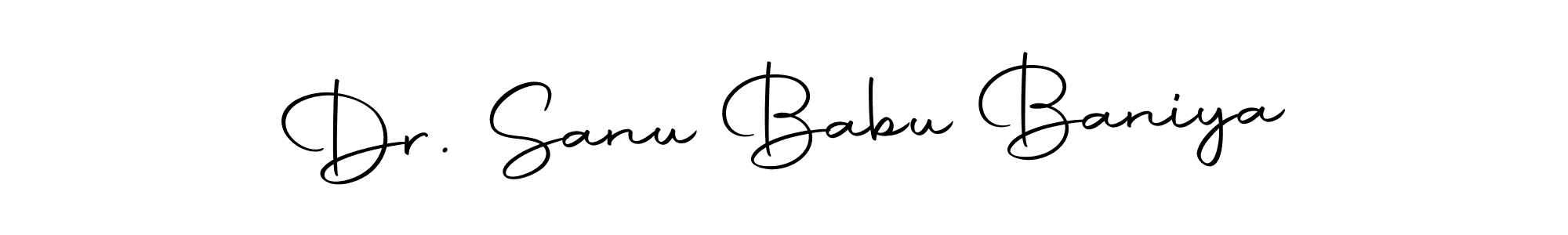 Make a beautiful signature design for name Dr. Sanu Babu Baniya. With this signature (Autography-DOLnW) style, you can create a handwritten signature for free. Dr. Sanu Babu Baniya signature style 10 images and pictures png