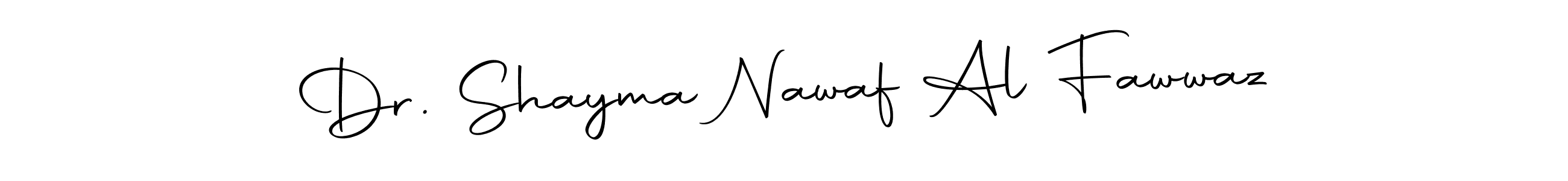 Create a beautiful signature design for name Dr. Shayma Nawaf Al Fawwaz. With this signature (Autography-DOLnW) fonts, you can make a handwritten signature for free. Dr. Shayma Nawaf Al Fawwaz signature style 10 images and pictures png