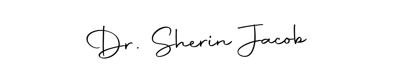Make a short Dr. Sherin Jacob signature style. Manage your documents anywhere anytime using Autography-DOLnW. Create and add eSignatures, submit forms, share and send files easily. Dr. Sherin Jacob signature style 10 images and pictures png