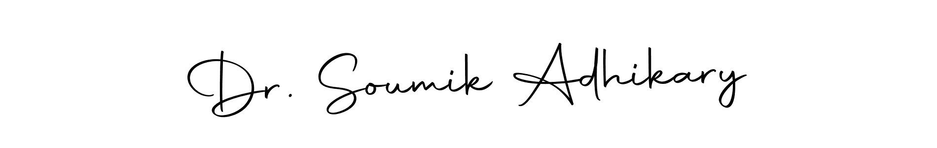 Also we have Dr. Soumik Adhikary name is the best signature style. Create professional handwritten signature collection using Autography-DOLnW autograph style. Dr. Soumik Adhikary signature style 10 images and pictures png