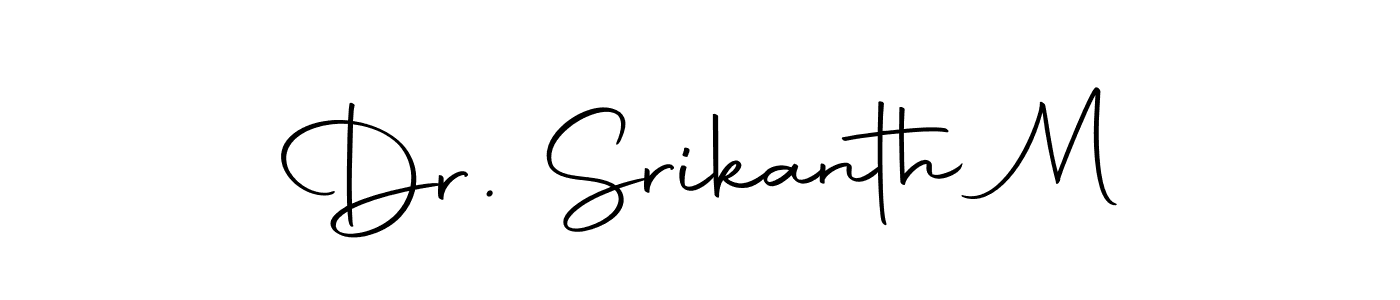 Make a beautiful signature design for name Dr. Srikanth M. With this signature (Autography-DOLnW) style, you can create a handwritten signature for free. Dr. Srikanth M signature style 10 images and pictures png