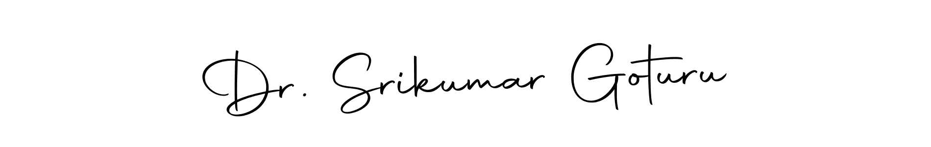 Use a signature maker to create a handwritten signature online. With this signature software, you can design (Autography-DOLnW) your own signature for name Dr. Srikumar Goturu. Dr. Srikumar Goturu signature style 10 images and pictures png