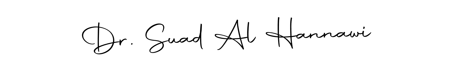 Make a short Dr. Suad Al Hannawi signature style. Manage your documents anywhere anytime using Autography-DOLnW. Create and add eSignatures, submit forms, share and send files easily. Dr. Suad Al Hannawi signature style 10 images and pictures png