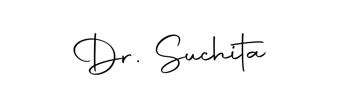 Design your own signature with our free online signature maker. With this signature software, you can create a handwritten (Autography-DOLnW) signature for name Dr. Suchita. Dr. Suchita signature style 10 images and pictures png