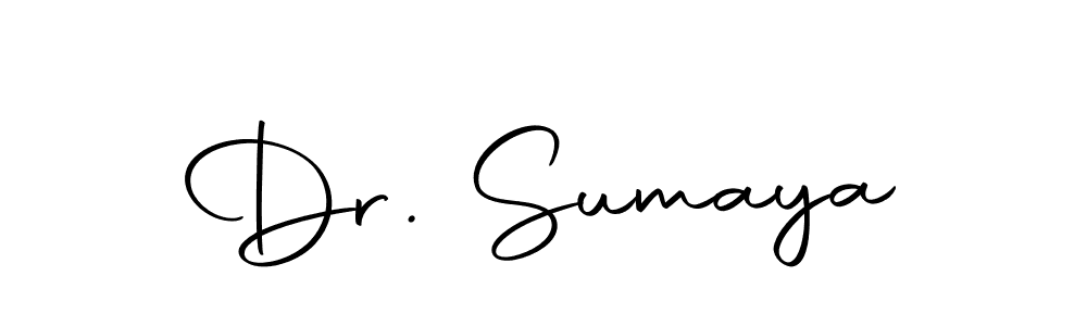 Design your own signature with our free online signature maker. With this signature software, you can create a handwritten (Autography-DOLnW) signature for name Dr. Sumaya. Dr. Sumaya signature style 10 images and pictures png