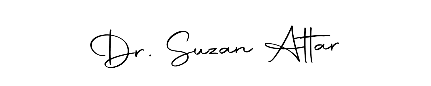 Make a beautiful signature design for name Dr. Suzan Attar. With this signature (Autography-DOLnW) style, you can create a handwritten signature for free. Dr. Suzan Attar signature style 10 images and pictures png