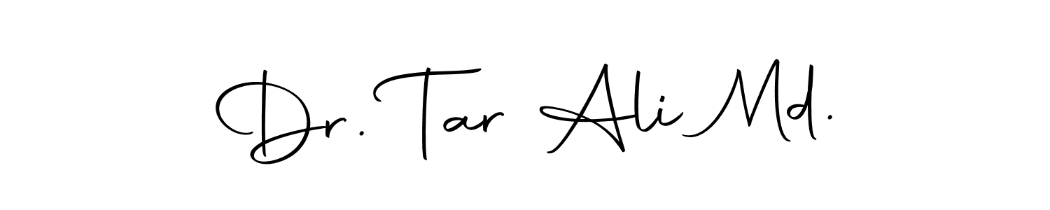 Design your own signature with our free online signature maker. With this signature software, you can create a handwritten (Autography-DOLnW) signature for name Dr. Tar Ali Md.. Dr. Tar Ali Md. signature style 10 images and pictures png