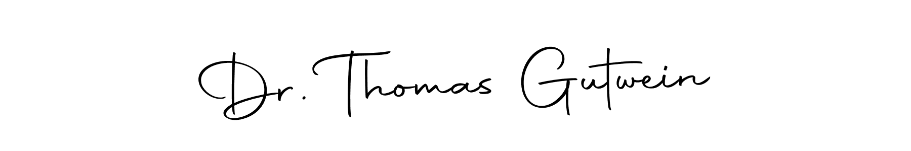 Create a beautiful signature design for name Dr. Thomas Gutwein. With this signature (Autography-DOLnW) fonts, you can make a handwritten signature for free. Dr. Thomas Gutwein signature style 10 images and pictures png