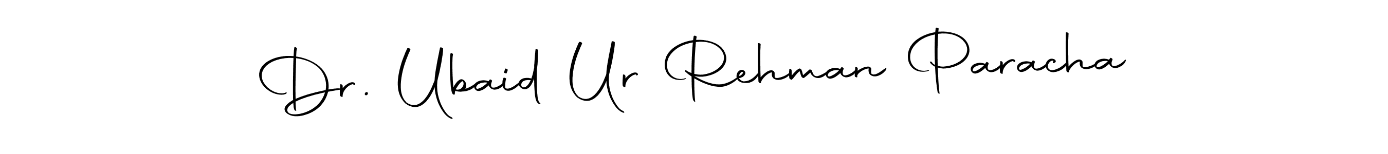 Make a beautiful signature design for name Dr. Ubaid Ur Rehman Paracha. With this signature (Autography-DOLnW) style, you can create a handwritten signature for free. Dr. Ubaid Ur Rehman Paracha signature style 10 images and pictures png
