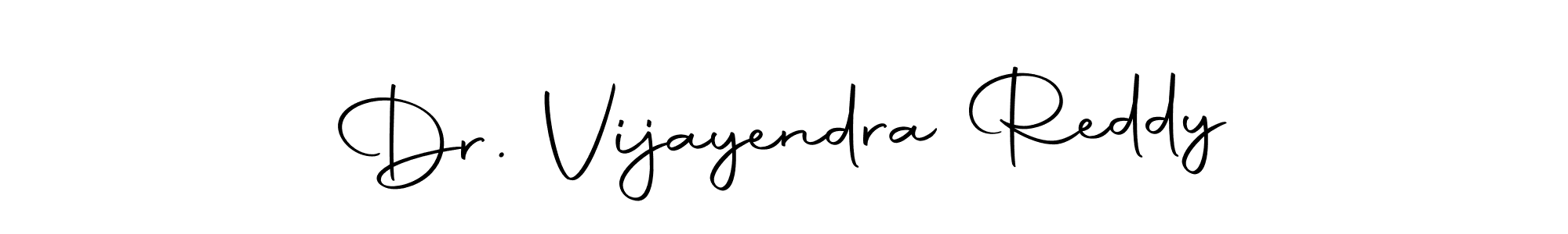 Make a short Dr. Vijayendra Reddy signature style. Manage your documents anywhere anytime using Autography-DOLnW. Create and add eSignatures, submit forms, share and send files easily. Dr. Vijayendra Reddy signature style 10 images and pictures png