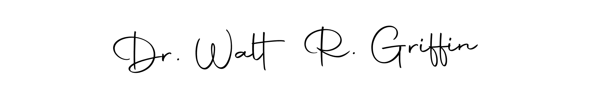 How to make Dr. Walt R. Griffin name signature. Use Autography-DOLnW style for creating short signs online. This is the latest handwritten sign. Dr. Walt R. Griffin signature style 10 images and pictures png