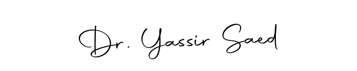 Use a signature maker to create a handwritten signature online. With this signature software, you can design (Autography-DOLnW) your own signature for name Dr. Yassir Saed. Dr. Yassir Saed signature style 10 images and pictures png