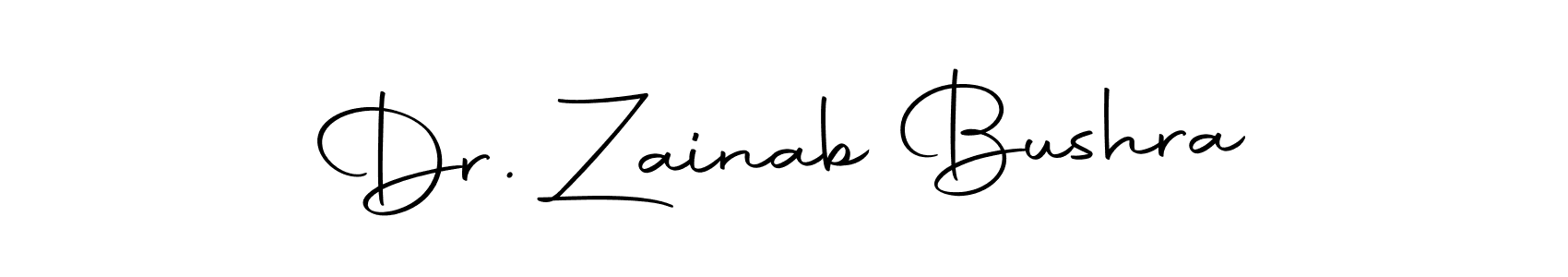 Create a beautiful signature design for name Dr. Zainab Bushra. With this signature (Autography-DOLnW) fonts, you can make a handwritten signature for free. Dr. Zainab Bushra signature style 10 images and pictures png