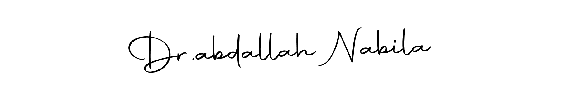 Make a short Dr.abdallah Nabila signature style. Manage your documents anywhere anytime using Autography-DOLnW. Create and add eSignatures, submit forms, share and send files easily. Dr.abdallah Nabila signature style 10 images and pictures png