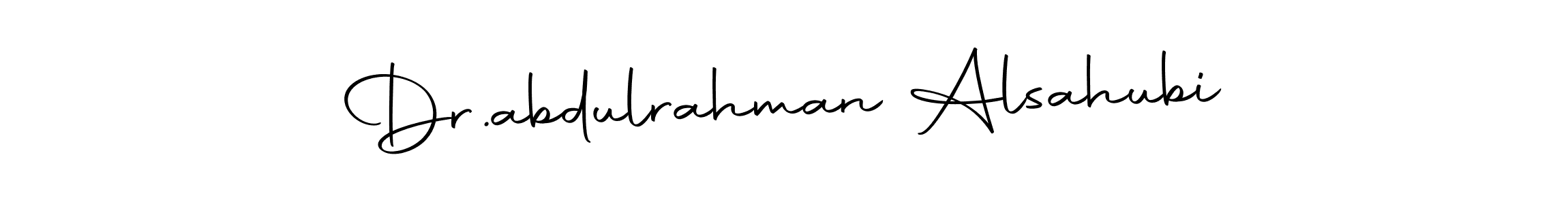 Make a beautiful signature design for name Dr.abdulrahman Alsahubi. With this signature (Autography-DOLnW) style, you can create a handwritten signature for free. Dr.abdulrahman Alsahubi signature style 10 images and pictures png