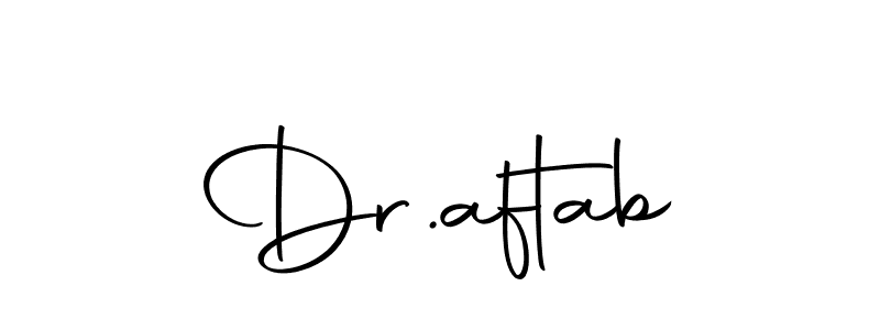 Design your own signature with our free online signature maker. With this signature software, you can create a handwritten (Autography-DOLnW) signature for name Dr.aftab. Dr.aftab signature style 10 images and pictures png