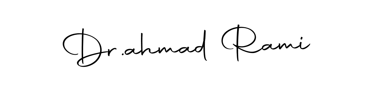 Use a signature maker to create a handwritten signature online. With this signature software, you can design (Autography-DOLnW) your own signature for name Dr.ahmad Rami. Dr.ahmad Rami signature style 10 images and pictures png