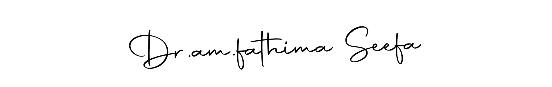 How to make Dr.am.fathima Seefa signature? Autography-DOLnW is a professional autograph style. Create handwritten signature for Dr.am.fathima Seefa name. Dr.am.fathima Seefa signature style 10 images and pictures png