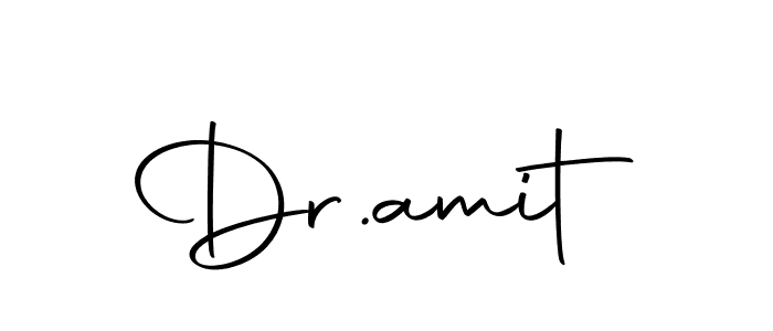 You should practise on your own different ways (Autography-DOLnW) to write your name (Dr.amit) in signature. don't let someone else do it for you. Dr.amit signature style 10 images and pictures png