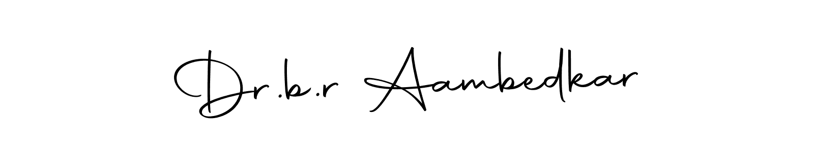 How to make Dr.b.r Aambedkar name signature. Use Autography-DOLnW style for creating short signs online. This is the latest handwritten sign. Dr.b.r Aambedkar signature style 10 images and pictures png