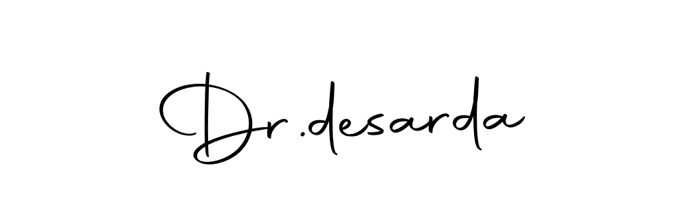 How to make Dr.desarda name signature. Use Autography-DOLnW style for creating short signs online. This is the latest handwritten sign. Dr.desarda signature style 10 images and pictures png