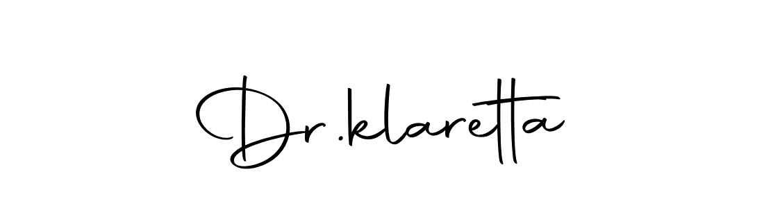 You should practise on your own different ways (Autography-DOLnW) to write your name (Dr.klaretta) in signature. don't let someone else do it for you. Dr.klaretta signature style 10 images and pictures png