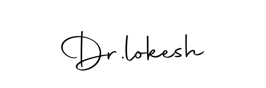 Use a signature maker to create a handwritten signature online. With this signature software, you can design (Autography-DOLnW) your own signature for name Dr.lokesh. Dr.lokesh signature style 10 images and pictures png