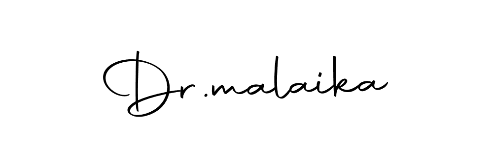 How to make Dr.malaika name signature. Use Autography-DOLnW style for creating short signs online. This is the latest handwritten sign. Dr.malaika signature style 10 images and pictures png