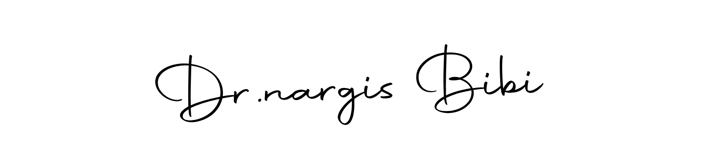 Create a beautiful signature design for name Dr.nargis Bibi. With this signature (Autography-DOLnW) fonts, you can make a handwritten signature for free. Dr.nargis Bibi signature style 10 images and pictures png