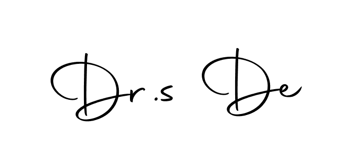 Also we have Dr.s De name is the best signature style. Create professional handwritten signature collection using Autography-DOLnW autograph style. Dr.s De signature style 10 images and pictures png