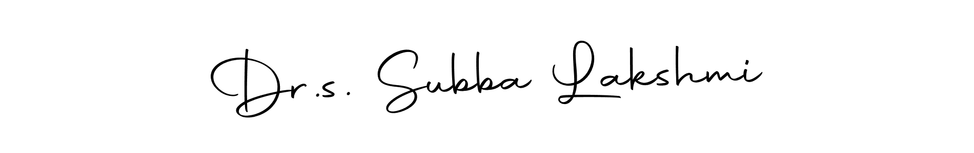 Similarly Autography-DOLnW is the best handwritten signature design. Signature creator online .You can use it as an online autograph creator for name Dr.s. Subba Lakshmi. Dr.s. Subba Lakshmi signature style 10 images and pictures png