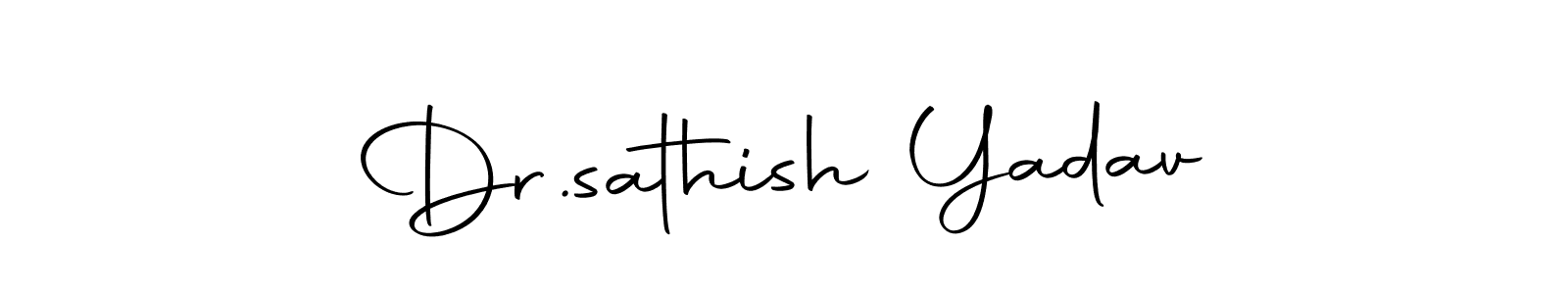 Dr.sathish Yadav stylish signature style. Best Handwritten Sign (Autography-DOLnW) for my name. Handwritten Signature Collection Ideas for my name Dr.sathish Yadav. Dr.sathish Yadav signature style 10 images and pictures png