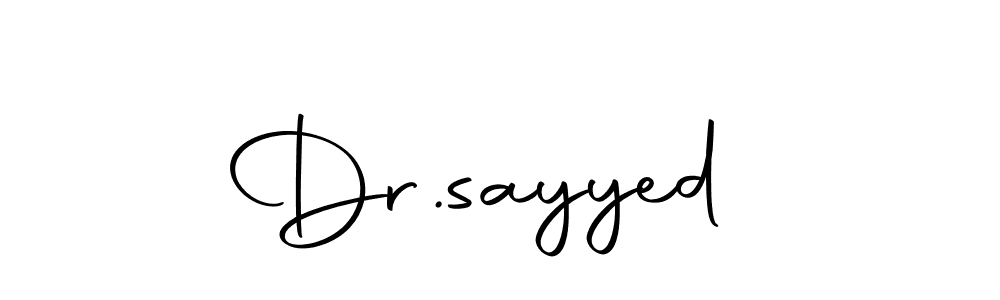 You should practise on your own different ways (Autography-DOLnW) to write your name (Dr.sayyed ) in signature. don't let someone else do it for you. Dr.sayyed  signature style 10 images and pictures png