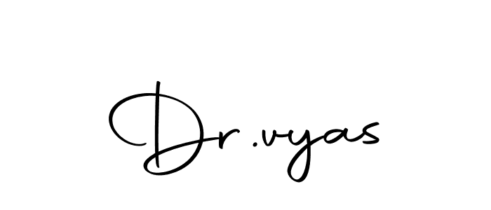 Use a signature maker to create a handwritten signature online. With this signature software, you can design (Autography-DOLnW) your own signature for name Dr.vyas. Dr.vyas signature style 10 images and pictures png