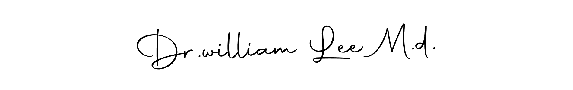 The best way (Autography-DOLnW) to make a short signature is to pick only two or three words in your name. The name Dr.william Lee M.d. include a total of six letters. For converting this name. Dr.william Lee M.d. signature style 10 images and pictures png