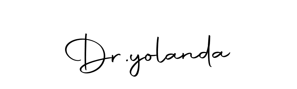 Design your own signature with our free online signature maker. With this signature software, you can create a handwritten (Autography-DOLnW) signature for name Dr.yolanda. Dr.yolanda signature style 10 images and pictures png