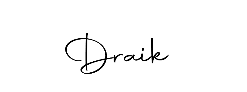 Design your own signature with our free online signature maker. With this signature software, you can create a handwritten (Autography-DOLnW) signature for name Draik   . Draik    signature style 10 images and pictures png