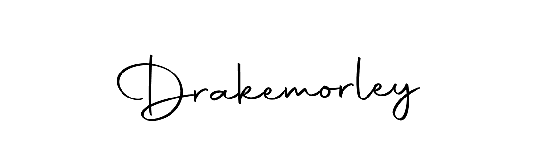 How to make Drakemorley name signature. Use Autography-DOLnW style for creating short signs online. This is the latest handwritten sign. Drakemorley signature style 10 images and pictures png