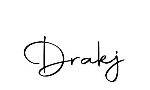 Design your own signature with our free online signature maker. With this signature software, you can create a handwritten (Autography-DOLnW) signature for name Drakj. Drakj signature style 10 images and pictures png