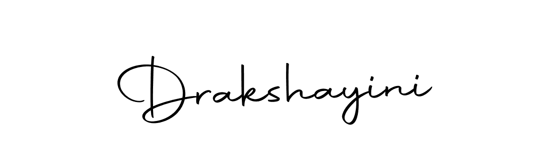 Design your own signature with our free online signature maker. With this signature software, you can create a handwritten (Autography-DOLnW) signature for name Drakshayini. Drakshayini signature style 10 images and pictures png